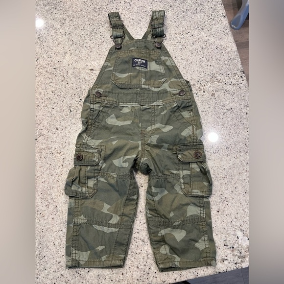 Osh Kosh Camo Overalls 12 months - Picture 1 of 6
